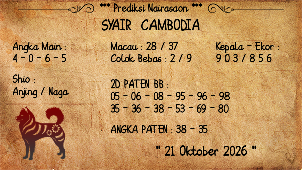 Prediksi Cambodia