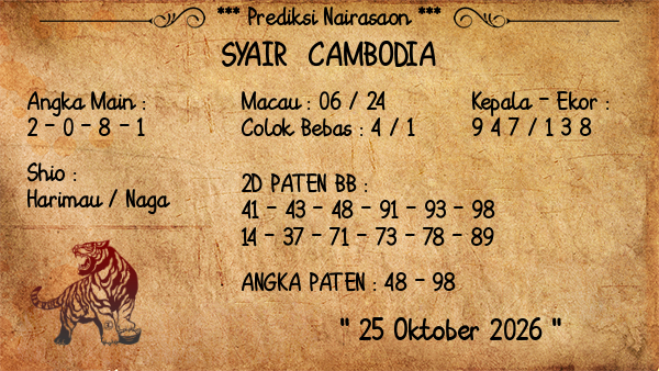 Prediksi Cambodia