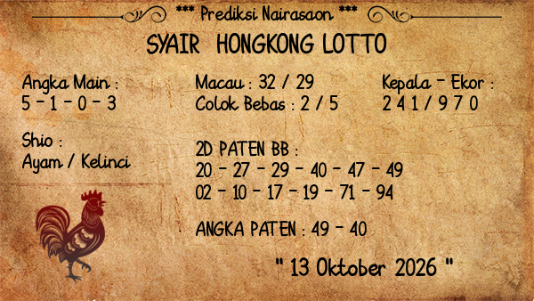 Prediksi Hongkong Lotto