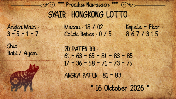 Prediksi Hongkong Lotto