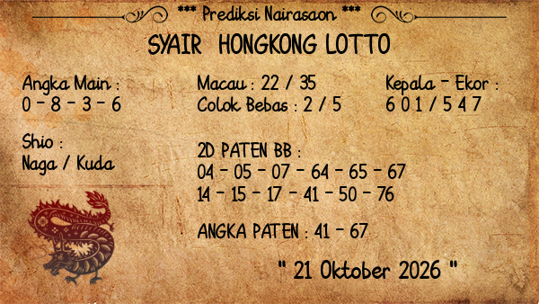 Prediksi Hongkong Lotto