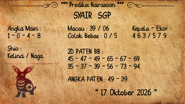 Prediksi SGP