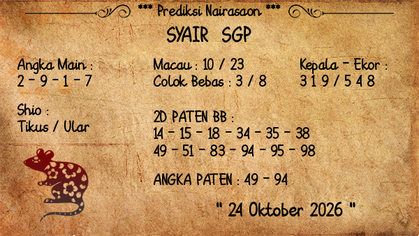 Prediksi SGP