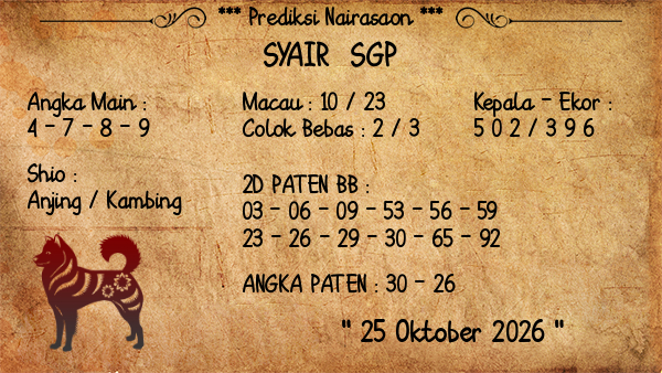 Prediksi SGP